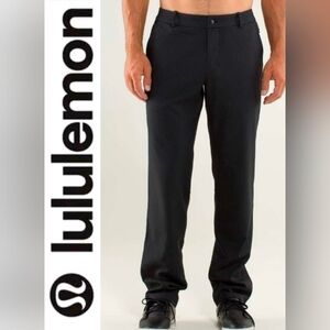 Lululemon Ascent Pant Black / Soot Pin Stripe. EUC Size 30w